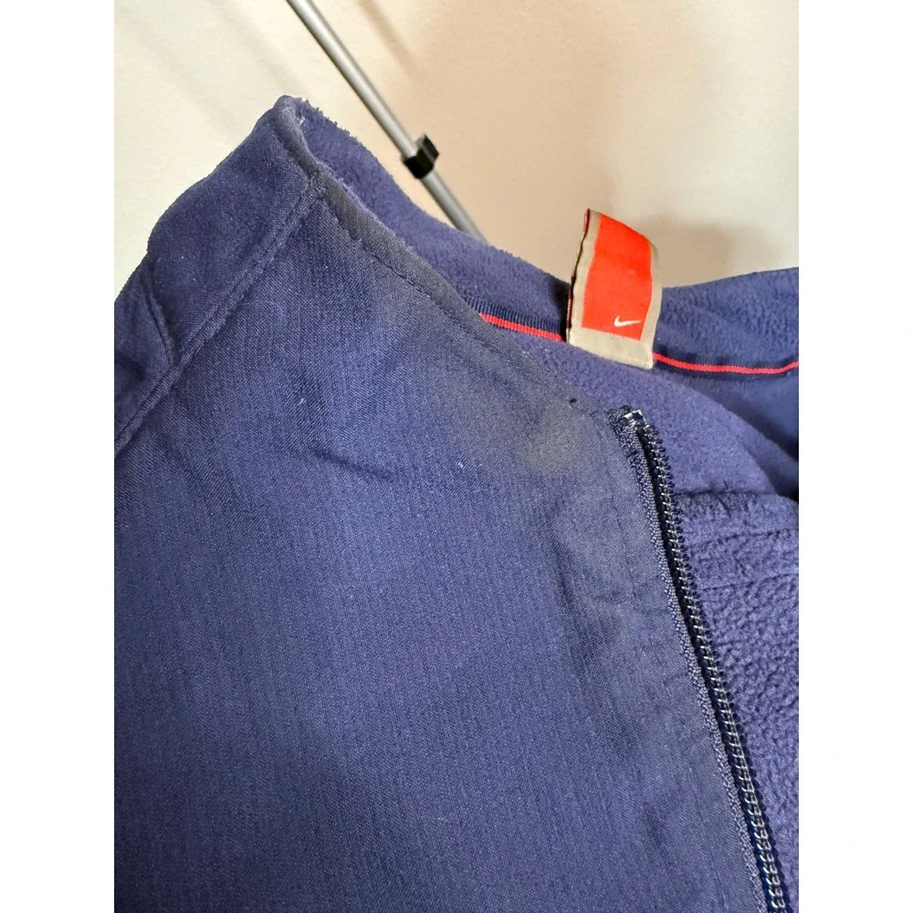Nike Team Arizona Wildcats Full Zip Fleece Jacket Navy Blue Red‎ Mens XL Therma